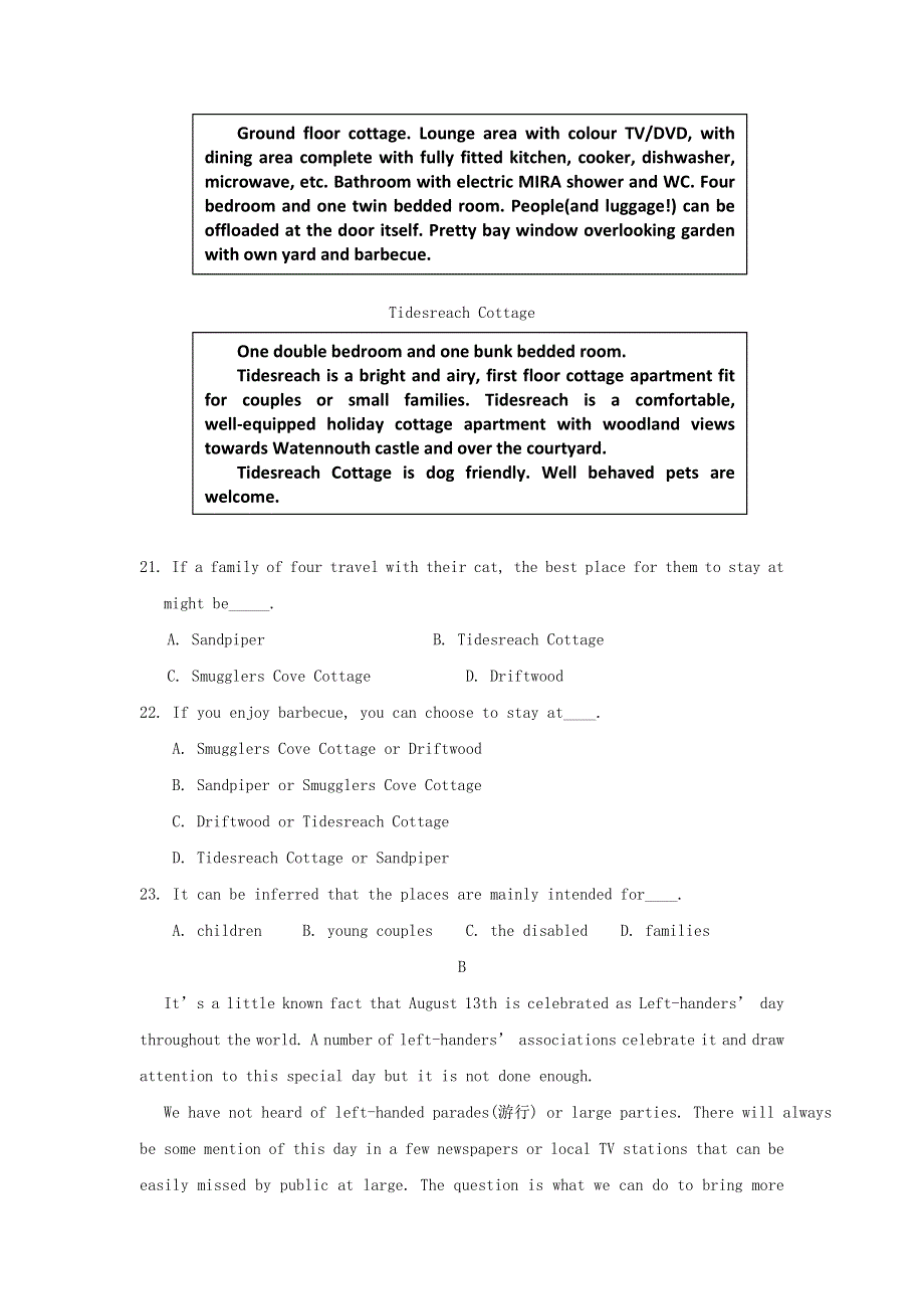 内蒙古杭锦后旗奋斗中学2017_2018学年高二英语下学期期末考试试题2018073002244.doc_第2页