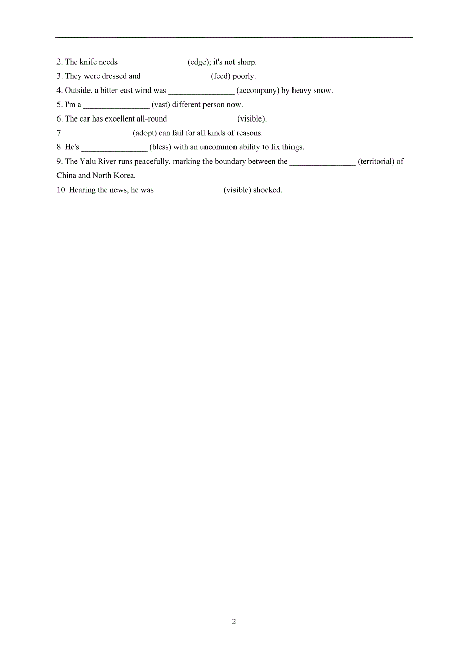 UNIT 3 FASCINATING PARKS READING AND THINKING—2022-2023学年高二英语人教版（2019）选择性必修第一册课前导学 WORD版.docx_第2页