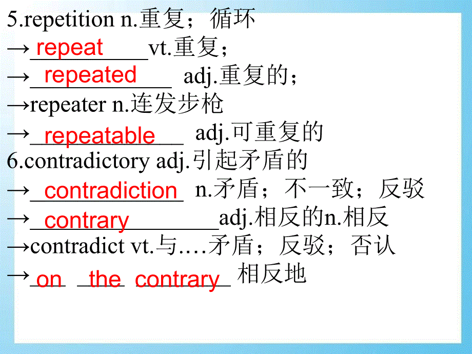 广西省贵港市覃塘高级中学高中英语选修六人教版：UNIT 2 POEMS WORDS .ppt_第3页