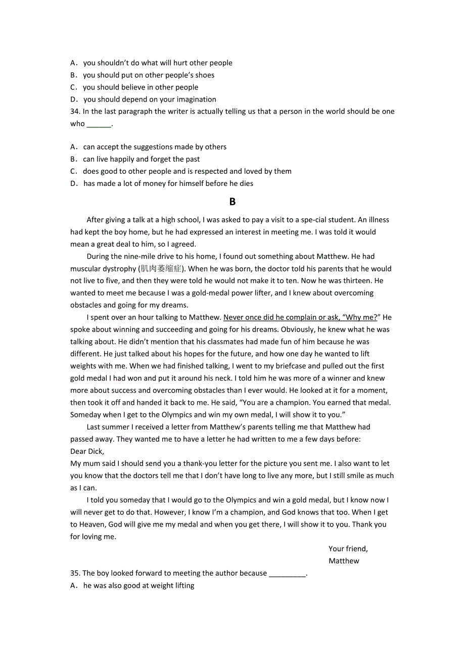 内蒙古满洲里市2013-2014学年高二下学期第一次月考英语试题WORD版含答案.doc_第3页