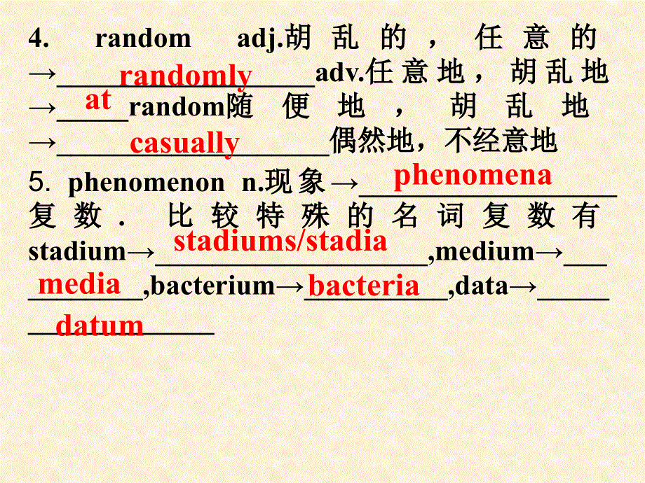 广西省贵港市覃塘高级中学高中英语选修六人教版：UNIT 4 词汇 课件 .ppt_第3页