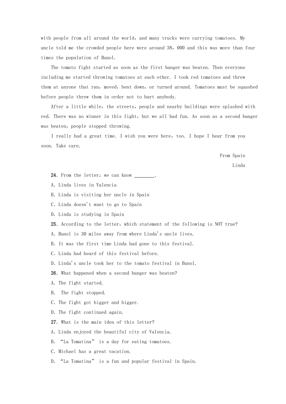 内蒙古通辽市科左后旗甘旗卡第二高级中学2019-2020学年高一英语下学期期末考试试题.doc_第3页