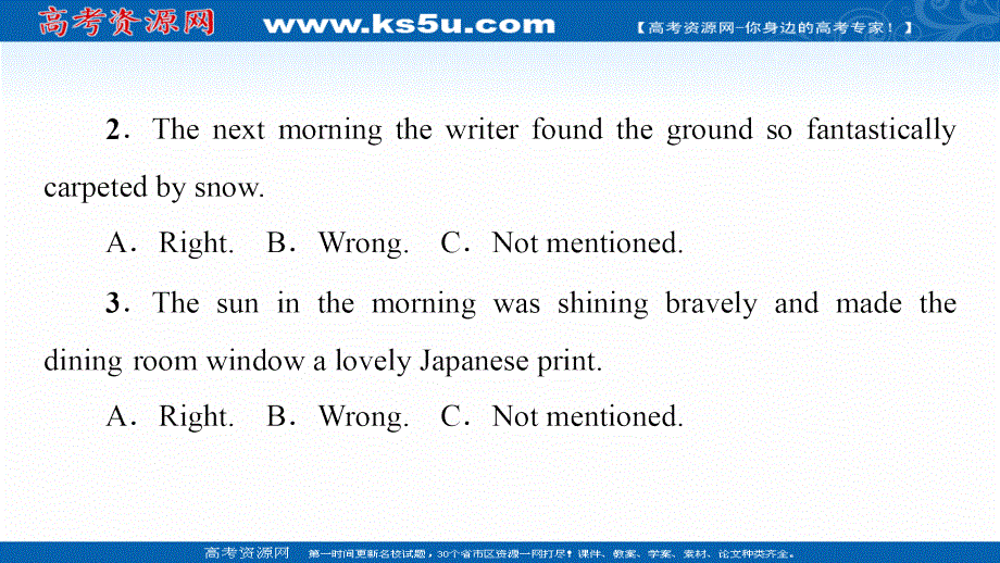新教材2021-2022学年外研版英语选择性必修第三册课件：UNIT 6 NATURE IN WORDS 理解 课文精研读 .ppt_第3页