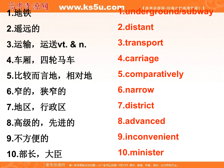 江苏省南京市东山外国语国际学校高中英语牛津译林版选修七课件 ：UNIT4《UNIT 4 PUBLIC TRANSPORT.ppt_第2页
