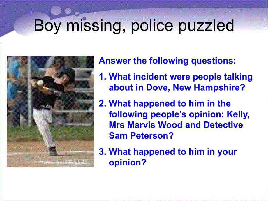 江苏省常州市西夏墅中学高一英语牛津版课件 必修二：UNIT 1 TALES OF THE UNEXPLAINED READING 2.ppt_第3页