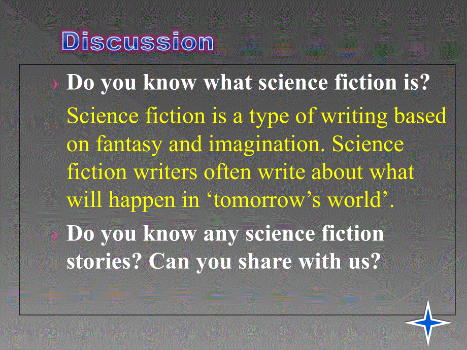 江苏省常州市西夏墅中学高一英语牛津版课件 必修四：UNIT 3 TOMORROW’S WORLD PROJECT 1.ppt_第3页