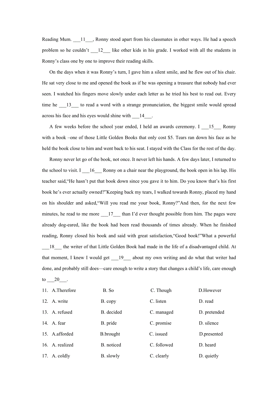 北京市2021届高三下学期新高考英语冲刺模拟卷01 WORD版含答案.docx_第2页