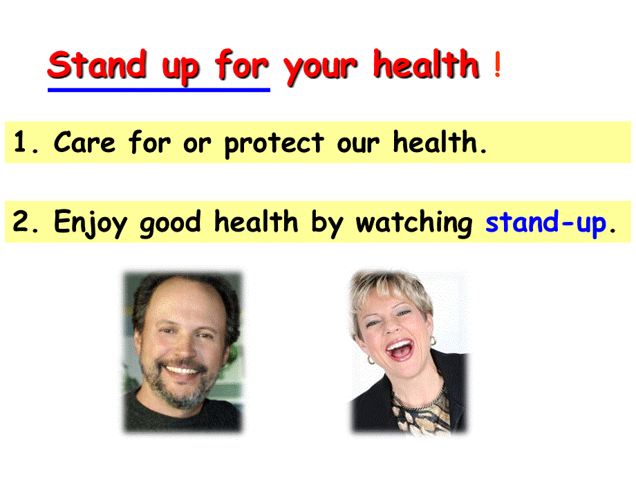 江苏省江阴市峭岐中学牛津译林版高二英语必修六课件 UNIT 1 LAUGHTER IS GOOD FOR YOU-WELCOME .ppt_第3页