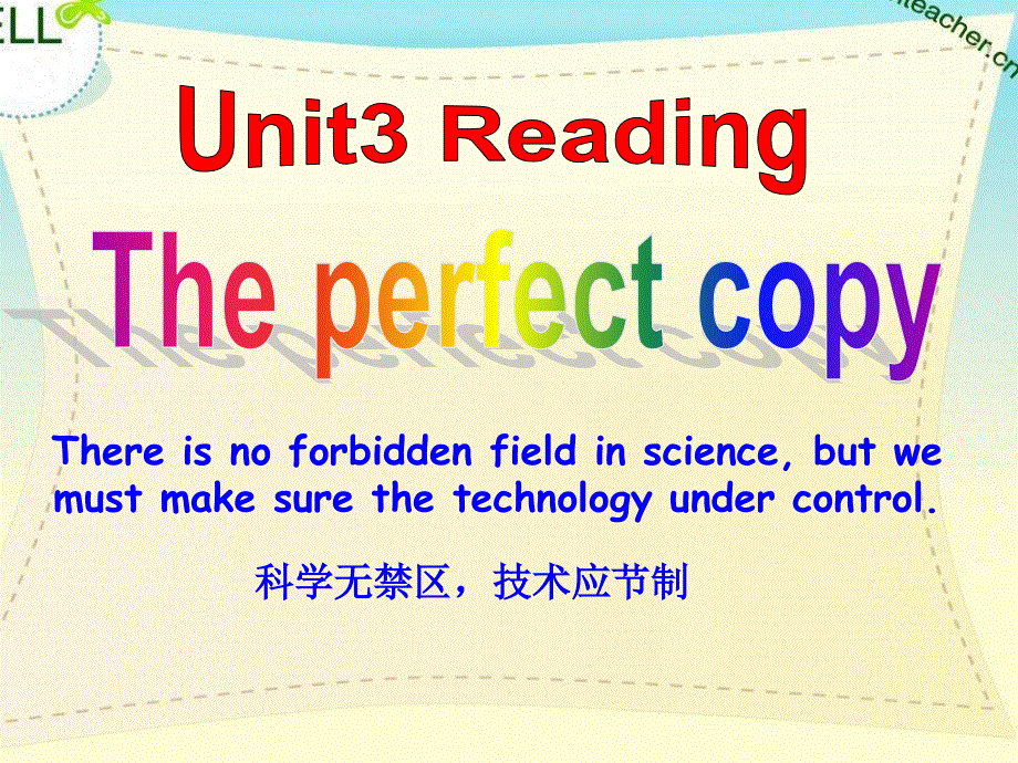 江苏省江阴市祝塘中学牛津译林版高中英语必修五UNIT3 SCIENCE AND NATURE 课件3 .ppt_第3页