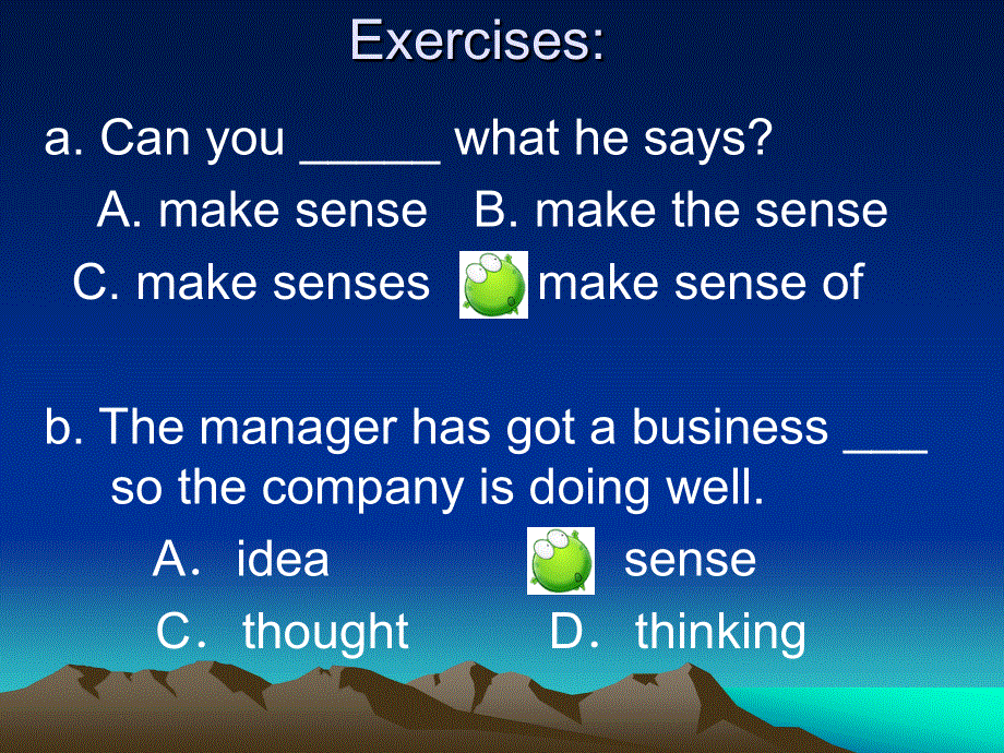 江苏省姜堰市张甸中学高三英语一轮复习：MODULE 3 UNIT 1 PERIOD 2PRESENTATION.ppt_第3页