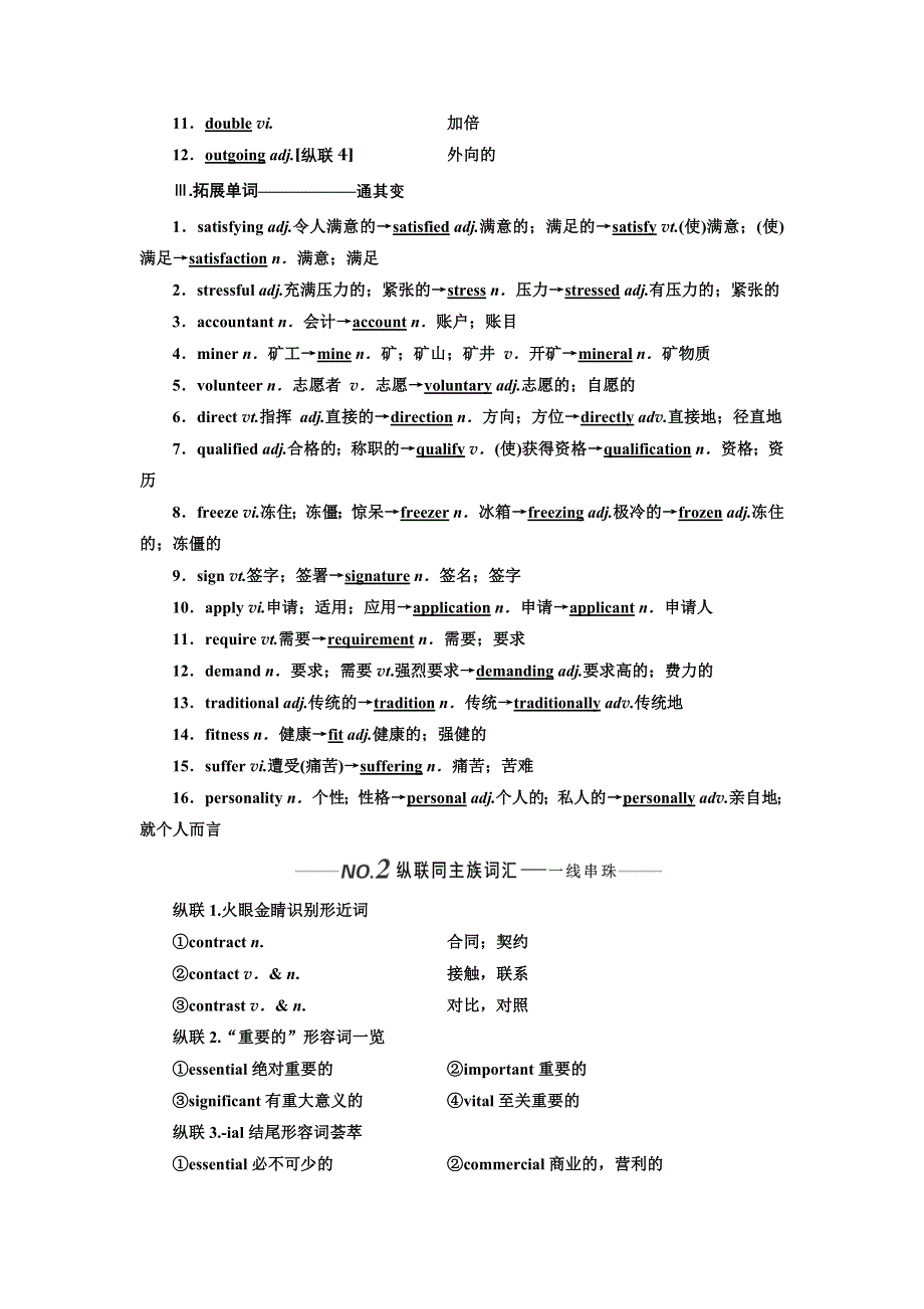 2020版高考一轮复习英语新课改外研版学案：必修5 MODULE 2 A JOB WORTH DOING WORD版含解析.doc_第2页