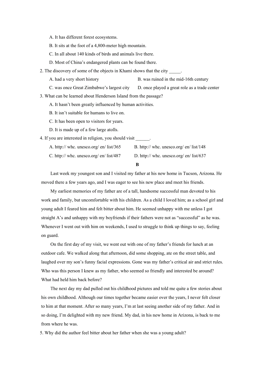 四川省成都新津为明学校2020-2021学年高一上学期第三次月考英语试卷 WORD版含答案.doc_第2页