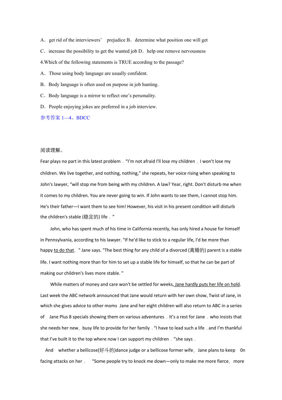 吉林白城市2016高考英语二轮阅读理解演练及答案.doc_第2页