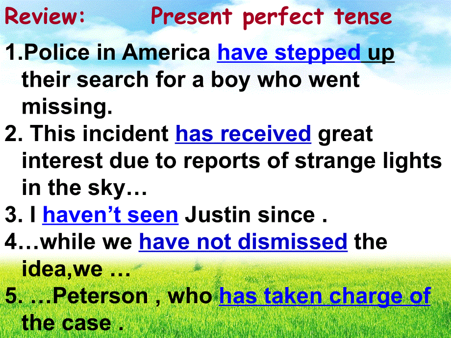 江苏省赣榆县智贤中学高中英语必修一：UNIT 1GRAMMAR(1).ppt_第2页