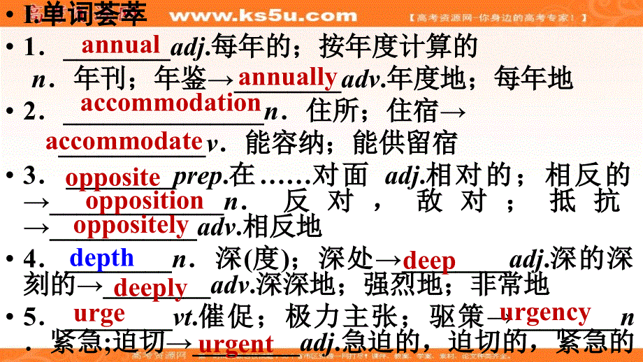 江西师范大学附属中学人教版高中英语复习课件：词汇 （共40张PPT）.ppt_第1页