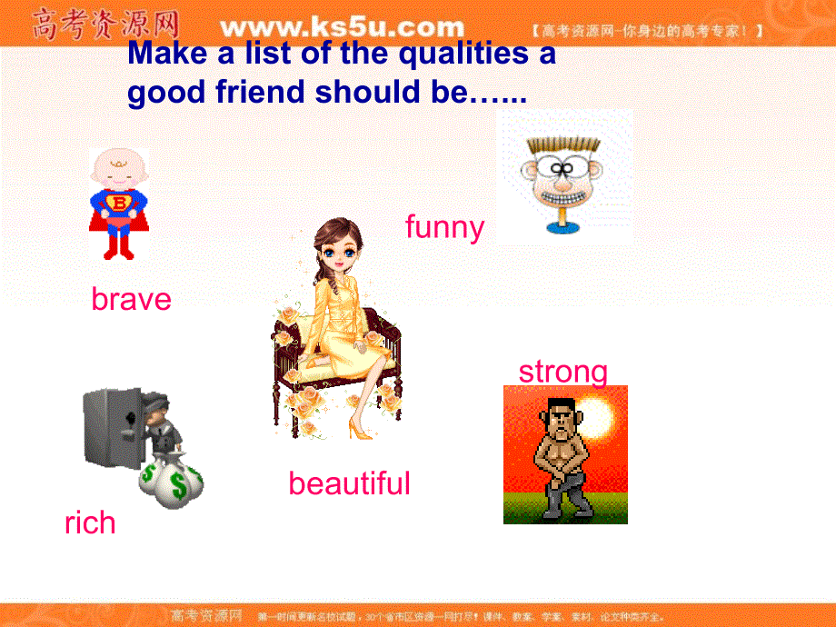 江西省万载县株潭中学人教版高中英语必修一课件：UNIT 1 FRIENDSHIP PERIOD 1 .ppt_第3页