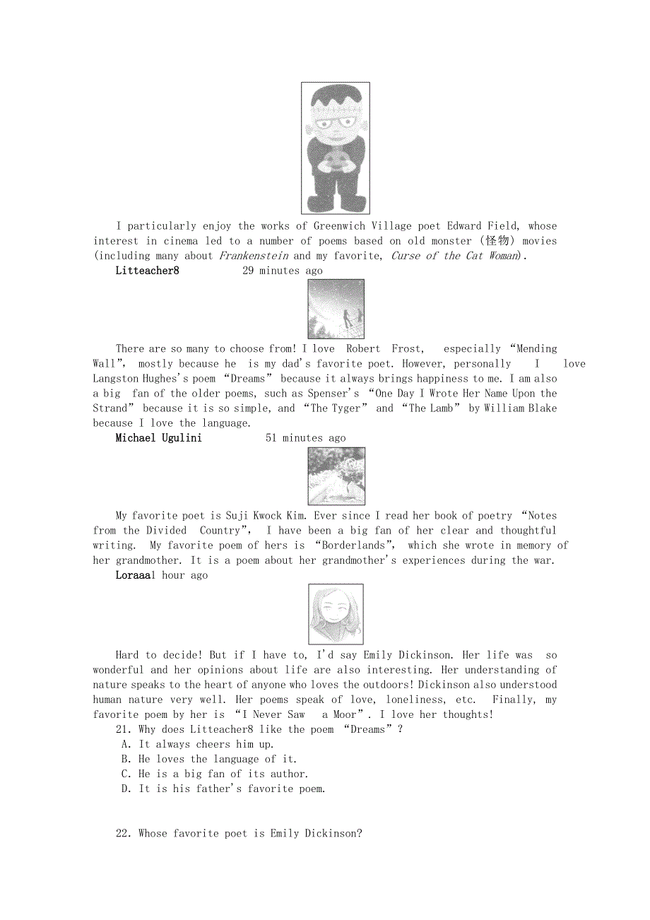 2020-2021学年新教材高中英语 Unit 2 Making a difference单元质量检测课时作业 外研版必修第三册.doc_第3页