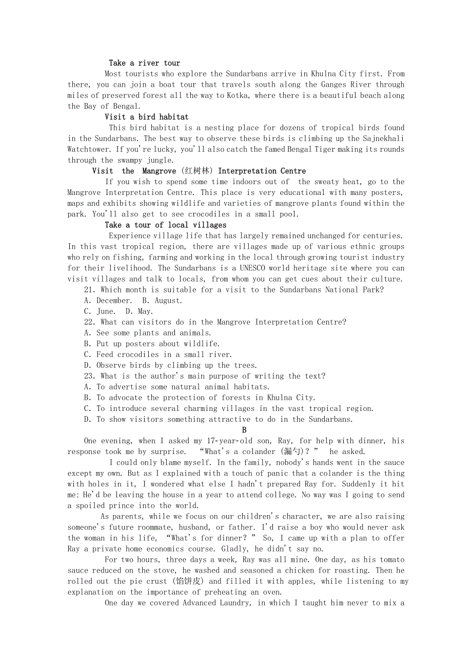 2020-2021学年新教材高中英语 Unit 2 Healthy Lifestyle单元检测卷（含解析）新人教版选择性必修第三册.doc_第3页