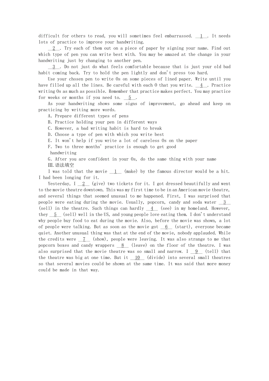 2020-2021学年新教材高中英语 Unit 2 Making a difference Section Ⅲ Developing ideas课时作业 外研版必修第三册.doc_第3页