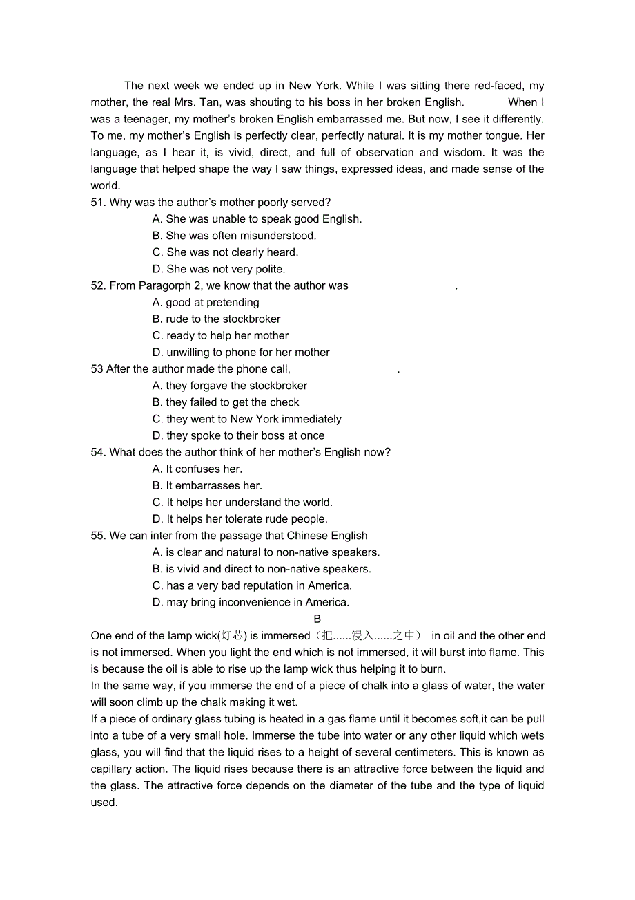 四川省江油市太白中学10-11学年高一上学期期中考试（英语）.doc_第3页