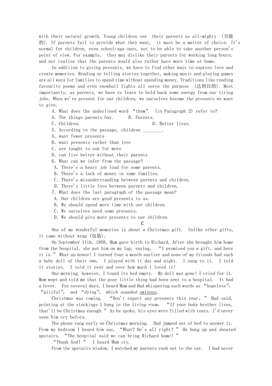 2020-2021学年新教材高中英语 Unit 3 Celebrations Part 5 Writing Workshop Viewing Workshop .doc_第3页