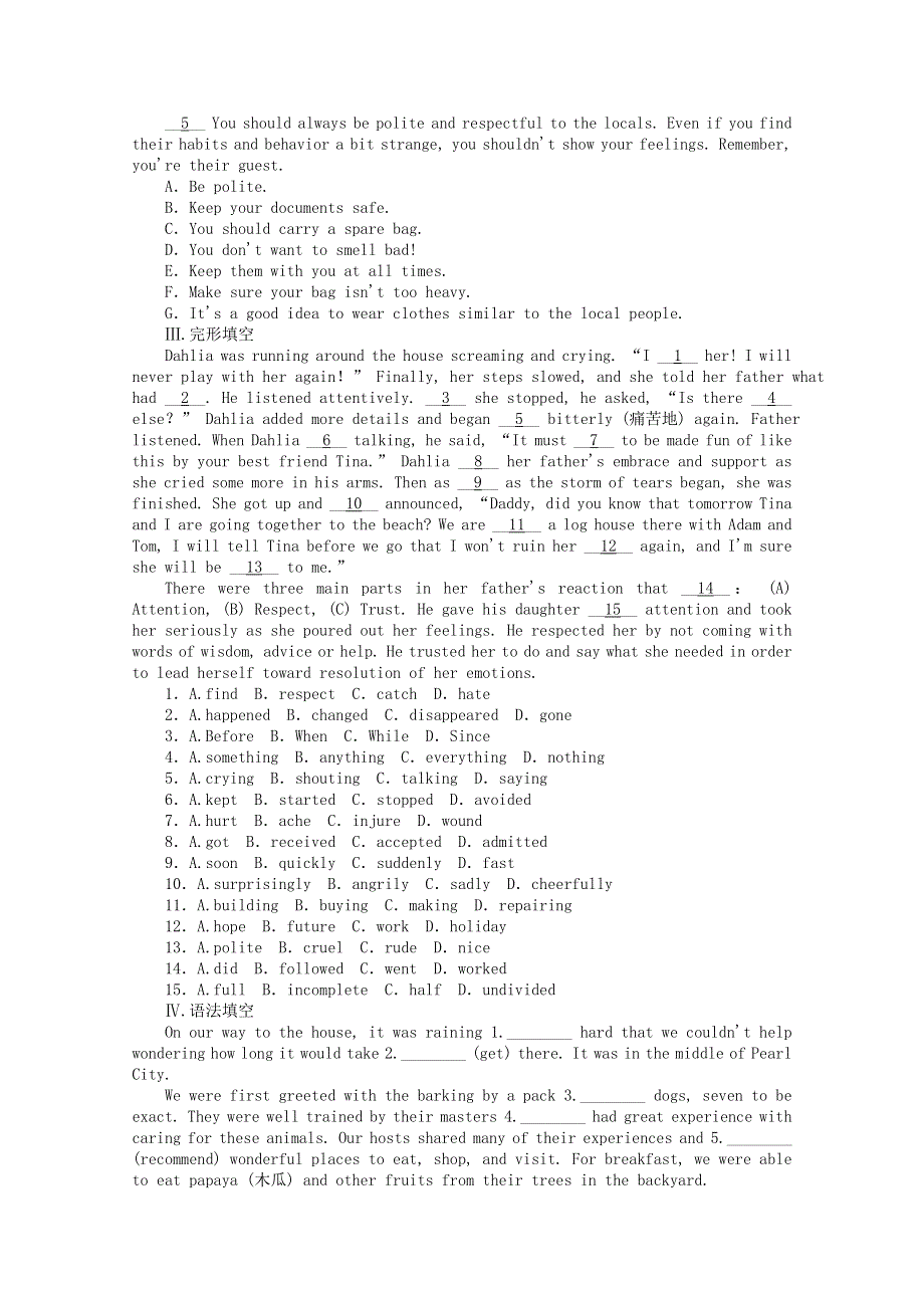 2020-2021学年新教材高中英语 Unit 2 Travelling Around课时作业（二）Reading and Thinking（含解析）新人教版必修第一册.doc_第3页