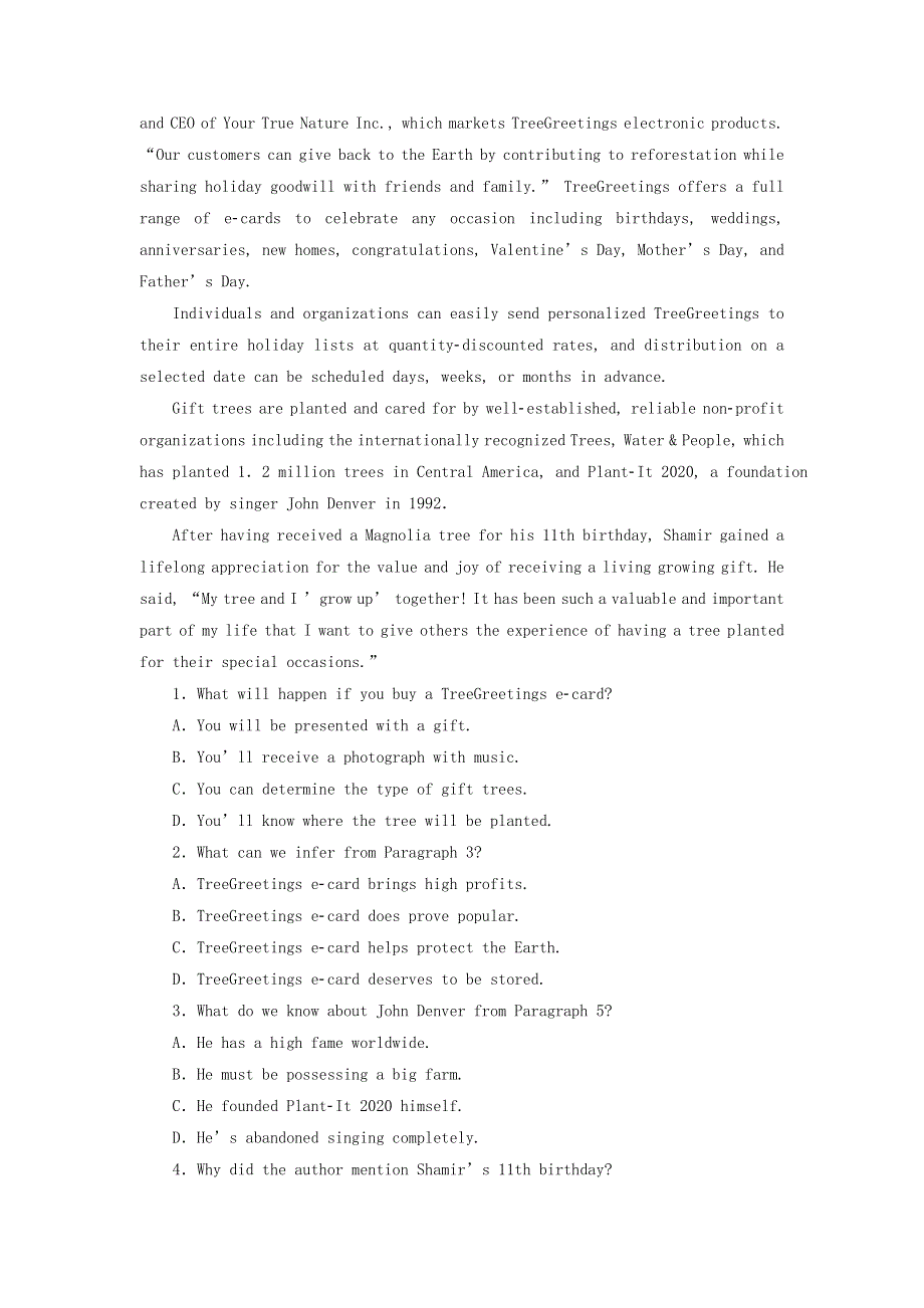 2020-2021学年新教材高中英语 UNIT 3 CONSERVATION Period 3 Lesson 2作业（含解析）北师大版选择性必修第一册.doc_第3页