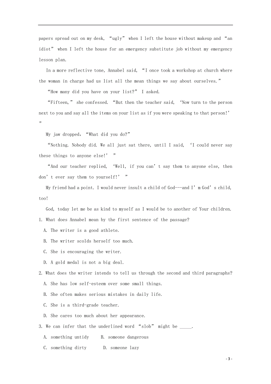 北京市石景山区2022高考英语 阅读理解暑假训练（2）.docx_第3页