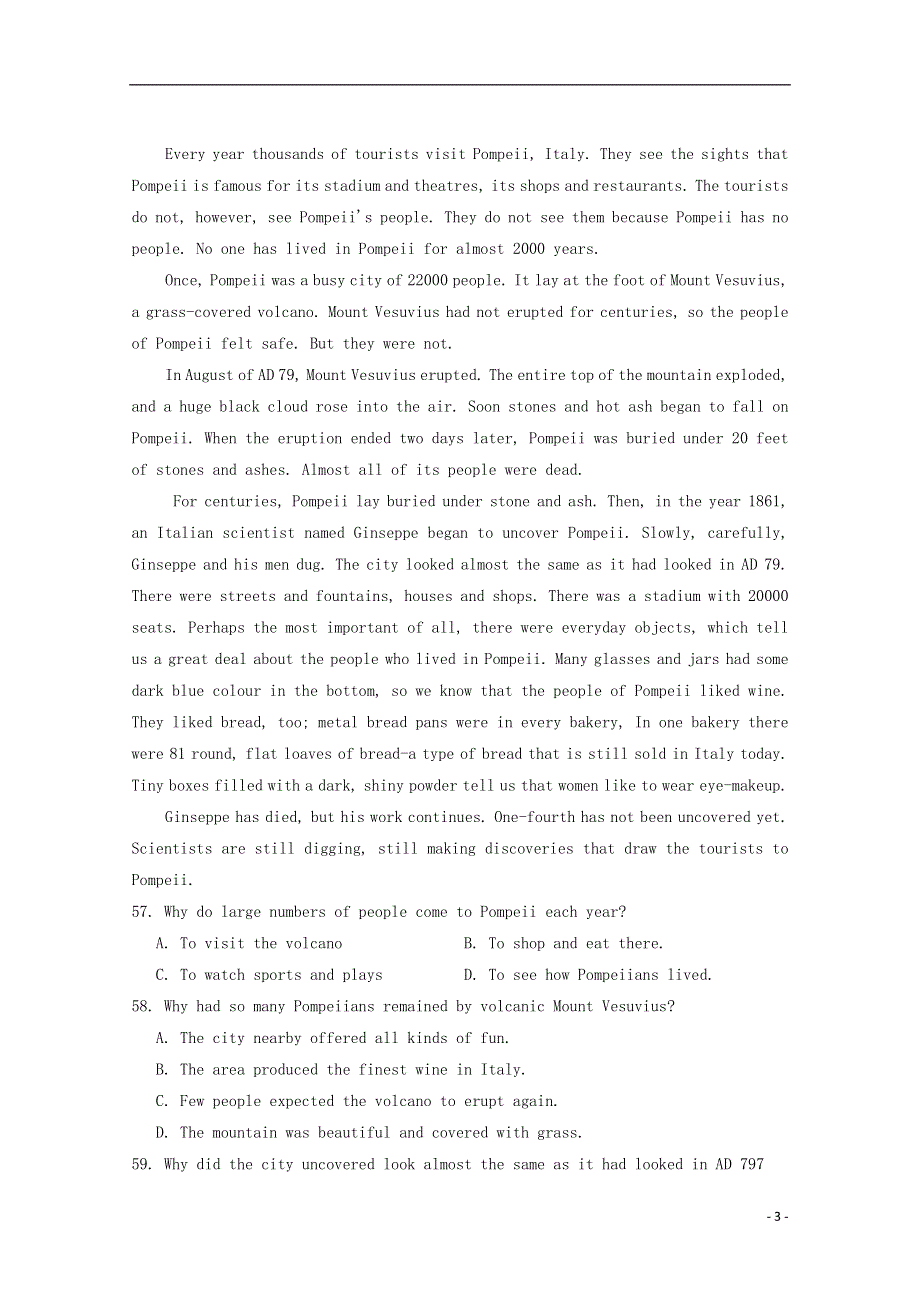 北京市石景山区2022高考英语 阅读理解暑假训练（6）.docx_第3页