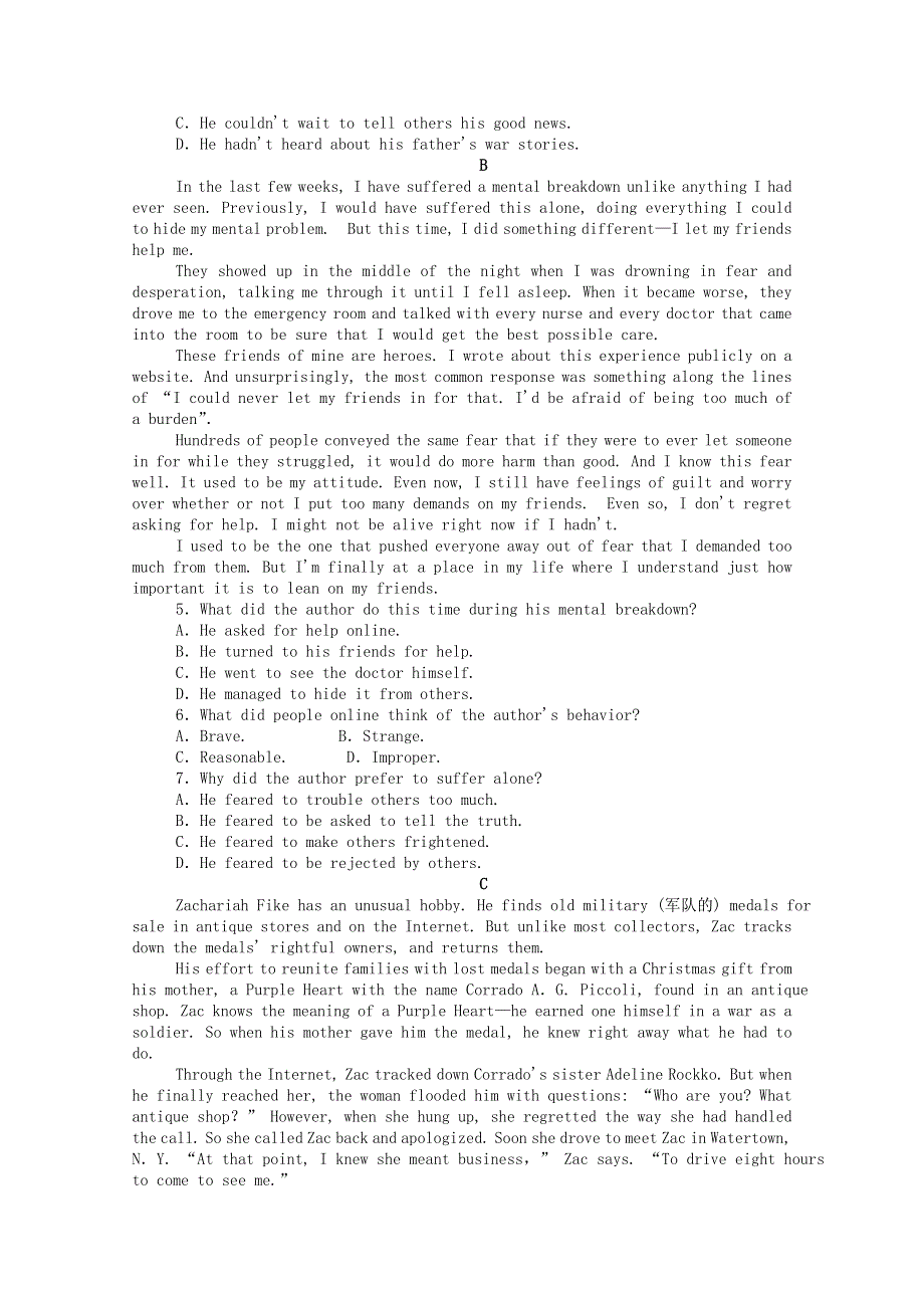 2020-2021学年新教材高中英语 Unit 3 War and peace Section Ⅲ Developing ideas .doc_第2页