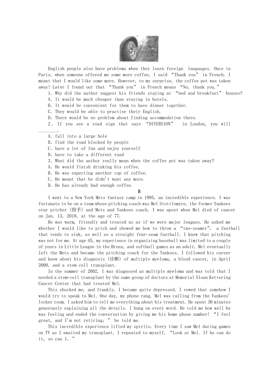 2020-2021学年新教材高中英语 Unit 4 Body Language（二）Learning about Language课时作业（含解析）新人教版选择性必修第一册.doc_第3页