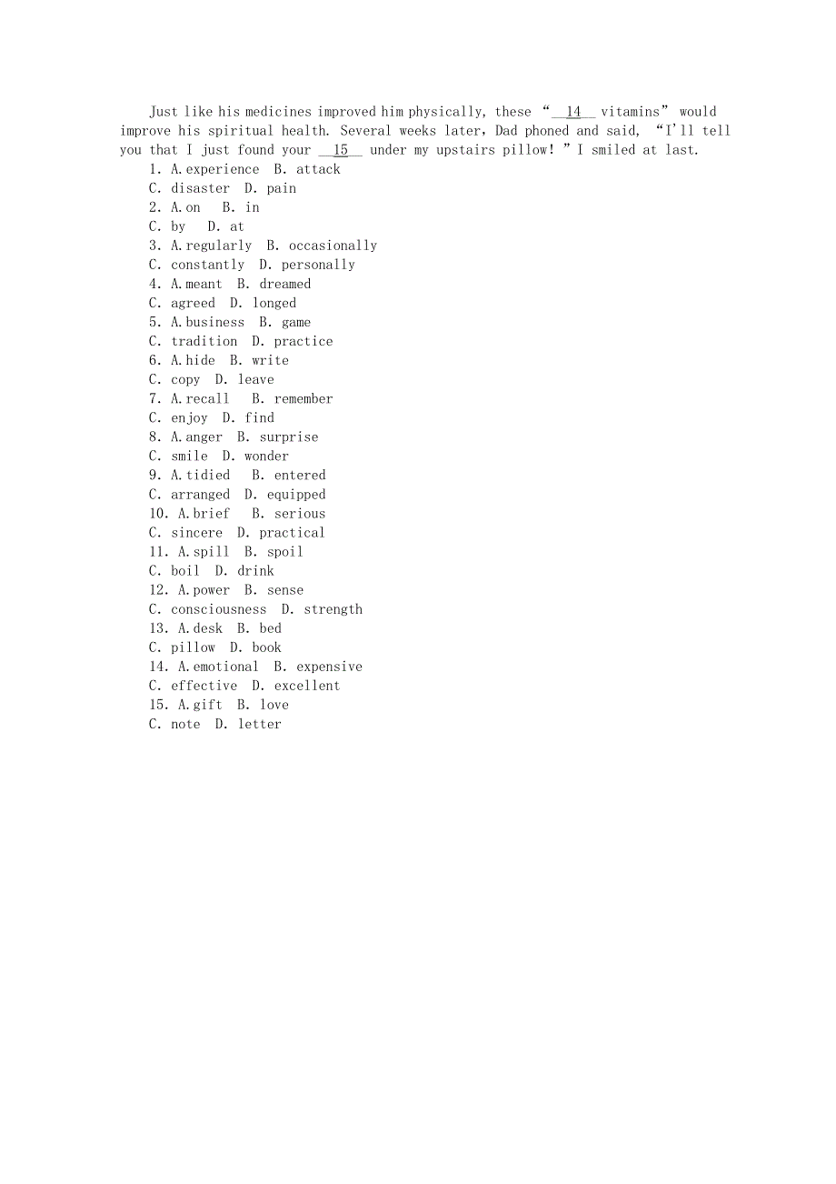 2020-2021学年新教材高中英语 Unit 4 Friends forever Section Ⅲ Grammar—定语从句（Ⅰ）课时作业（含解析）外研版必修第一册.doc_第3页