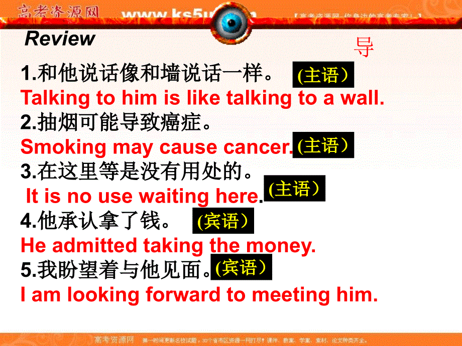 江西省吉安县第三中学人教版高中英语必修四课件： U3GRAMMAR .ppt_第2页