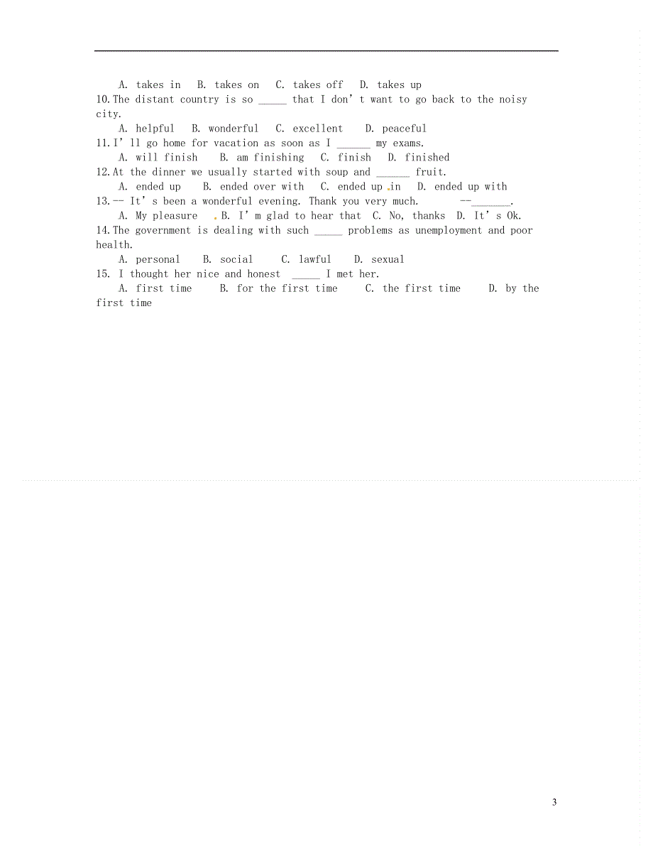 北京市房山区房山中学2022学年高一英语 寒假作业 2022年1月27日.docx_第3页