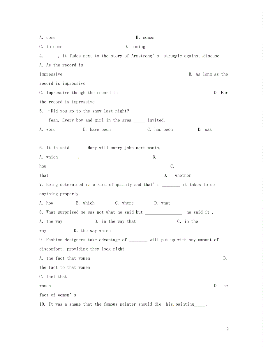 北京市房山区房山中学2022学年高二英语 寒假作业3.docx_第2页