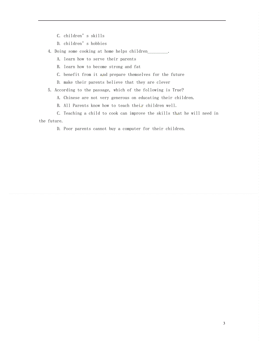 北京市房山区房山中学2022学年高一英语 寒假作业 2022年1月31日.docx_第3页