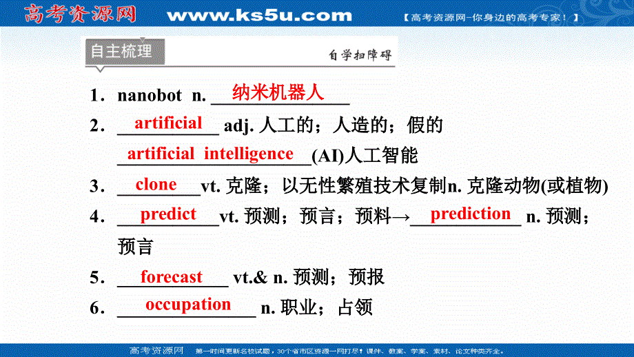 新教材2021-2022学年英语人教版（2019）选择性必修第一册课件：UNIT 2　LOOKING INTO THE FUTURE PERIOD Ⅲ　USING LANGUAGE .ppt_第3页