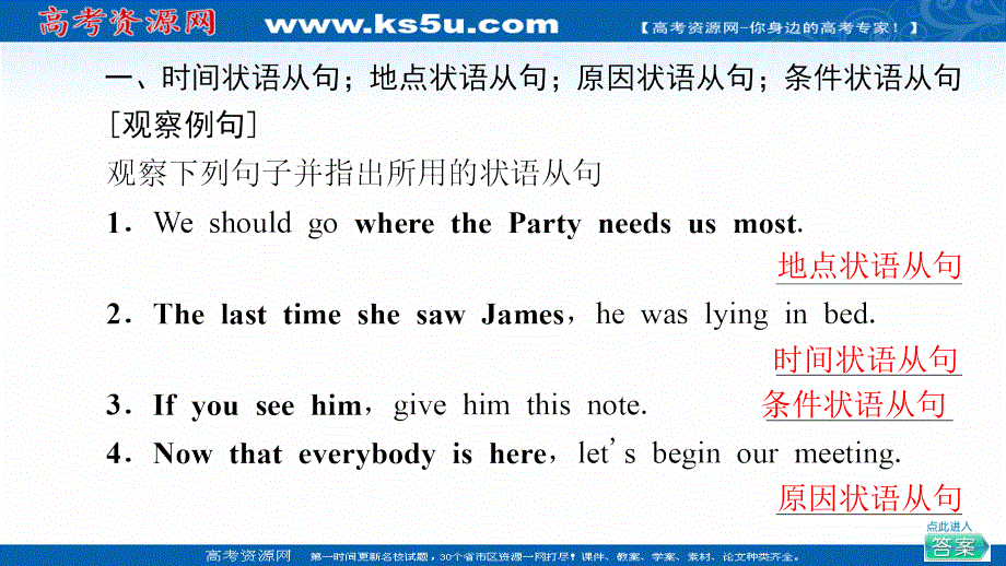 新教材2021-2022学年高中外研版英语选择性必修第四册课件：UNIT 3 THE WORLD MEETS CHINA 突破 语法大冲关 扫描版.ppt_第3页