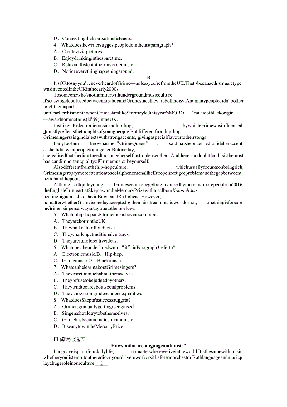 2021-2022学年新教材人教版英语必修第二册课时作业：UNIT5　SECTIONⅡ　READINGANDTHINKING WORD版含答案.docx_第2页