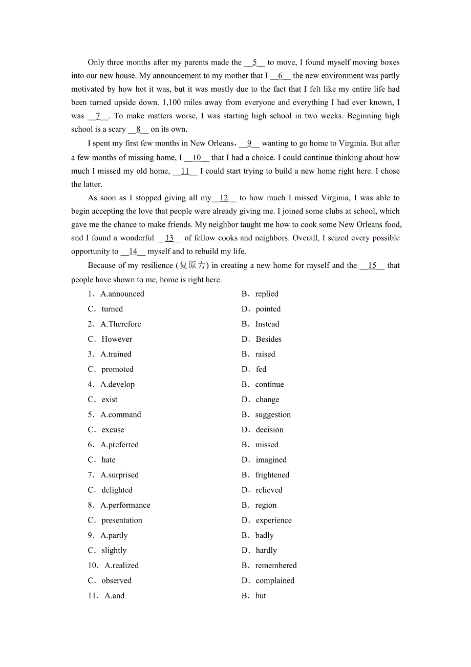 2020-2021学年新教材人教版英语选择性必修第一册作业：UNIT 5　WORKING THE LAND PERIOD 4 WORD版含解析.DOC_第3页