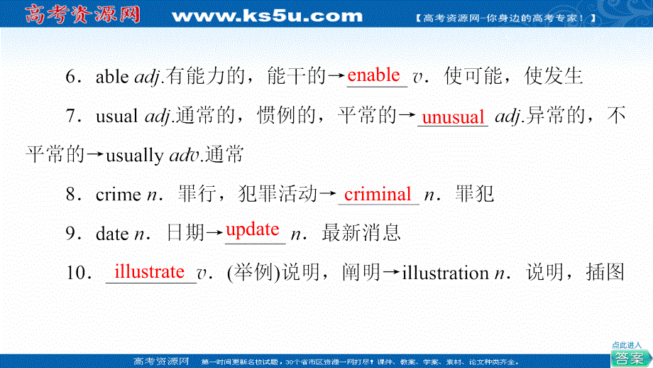 2021-2022学年新教材外研版英语必修第一册课件：UNIT 4 FRIENDS FOREVER 教学 知识细解码 .ppt_第3页