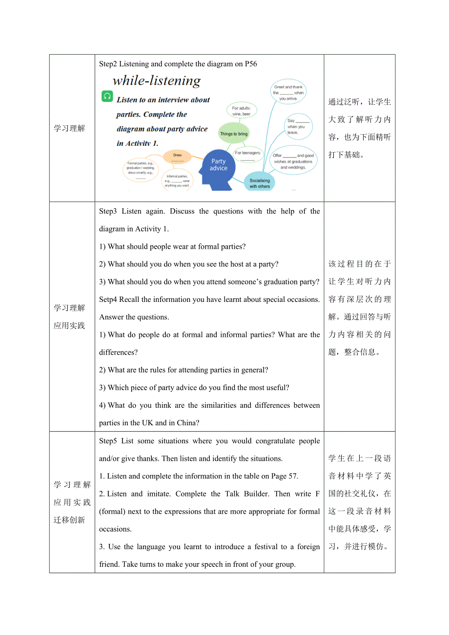 2020-2021学年新北师大版高中英语必修一同步教案：UNIT 3 LESSON 2 SPECIAL OCCASIONS 教案 WORD版含解析.doc_第3页