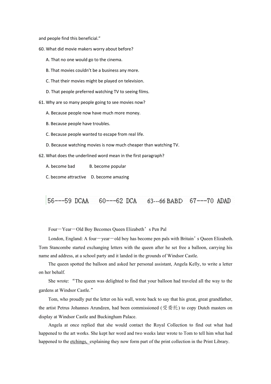 四川省德阳市2014高考英语信息匹配、阅读理解训练题（7）及答案.doc_第3页