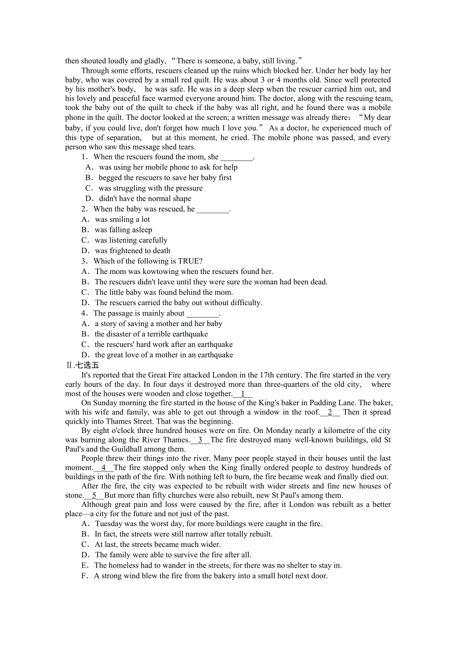 2020-2021学年新教材英语外研版必修第三册知识基础练：UNIT 6 （四）　WRITING WORD版含解析.doc_第2页