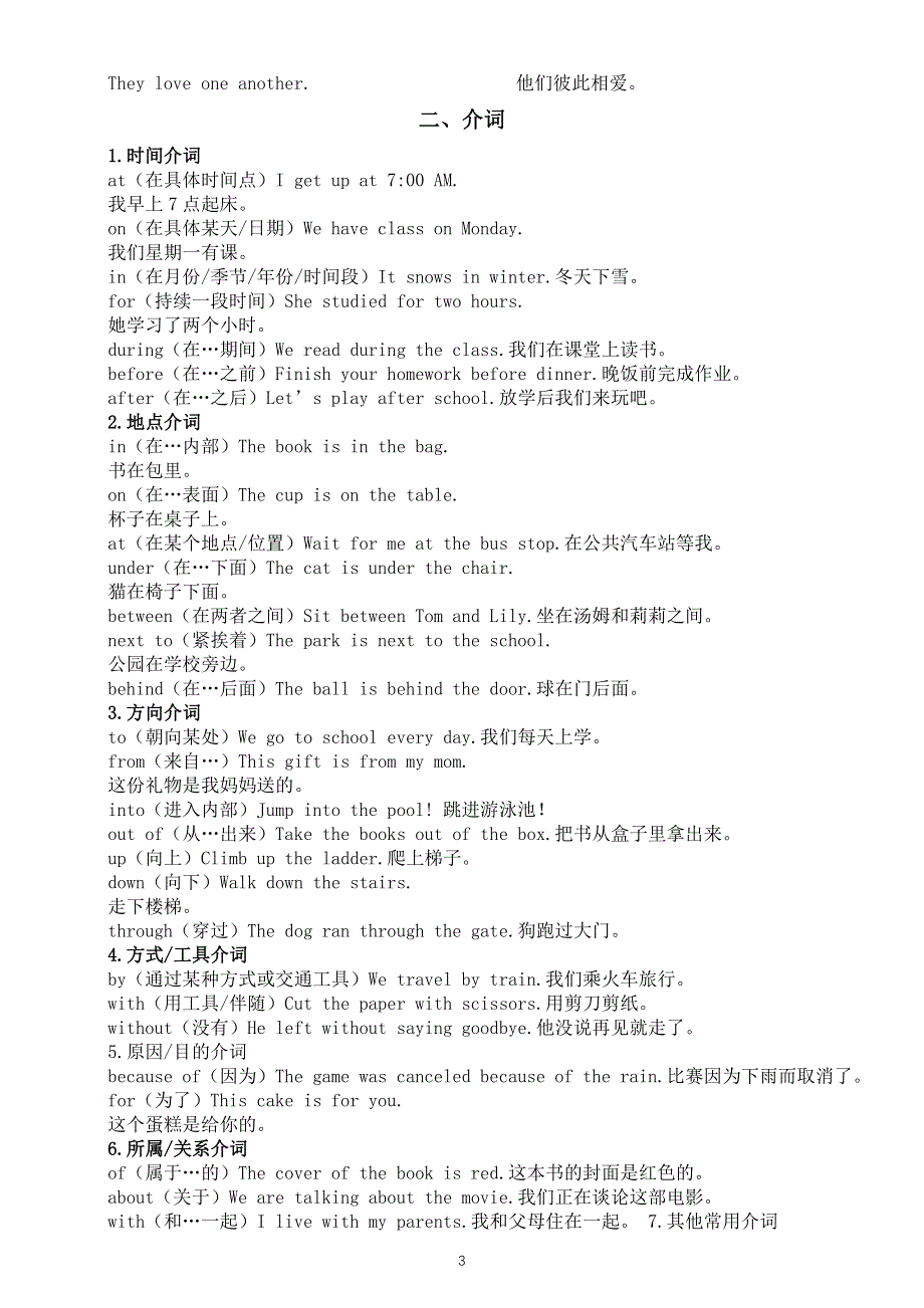 初中英语2025届中考单词词汇（代词 介词 副词）.doc_第3页