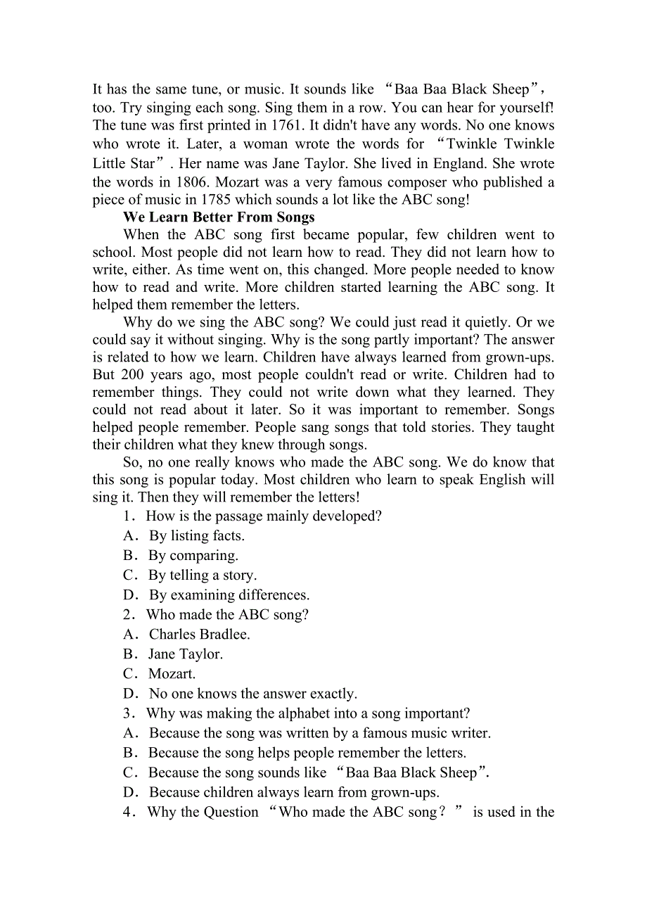 2020-2021学年新教材英语人教版必修第二册作业与检测：5-1 LISTENING AND SPEAKING WORD版含解析.doc_第2页