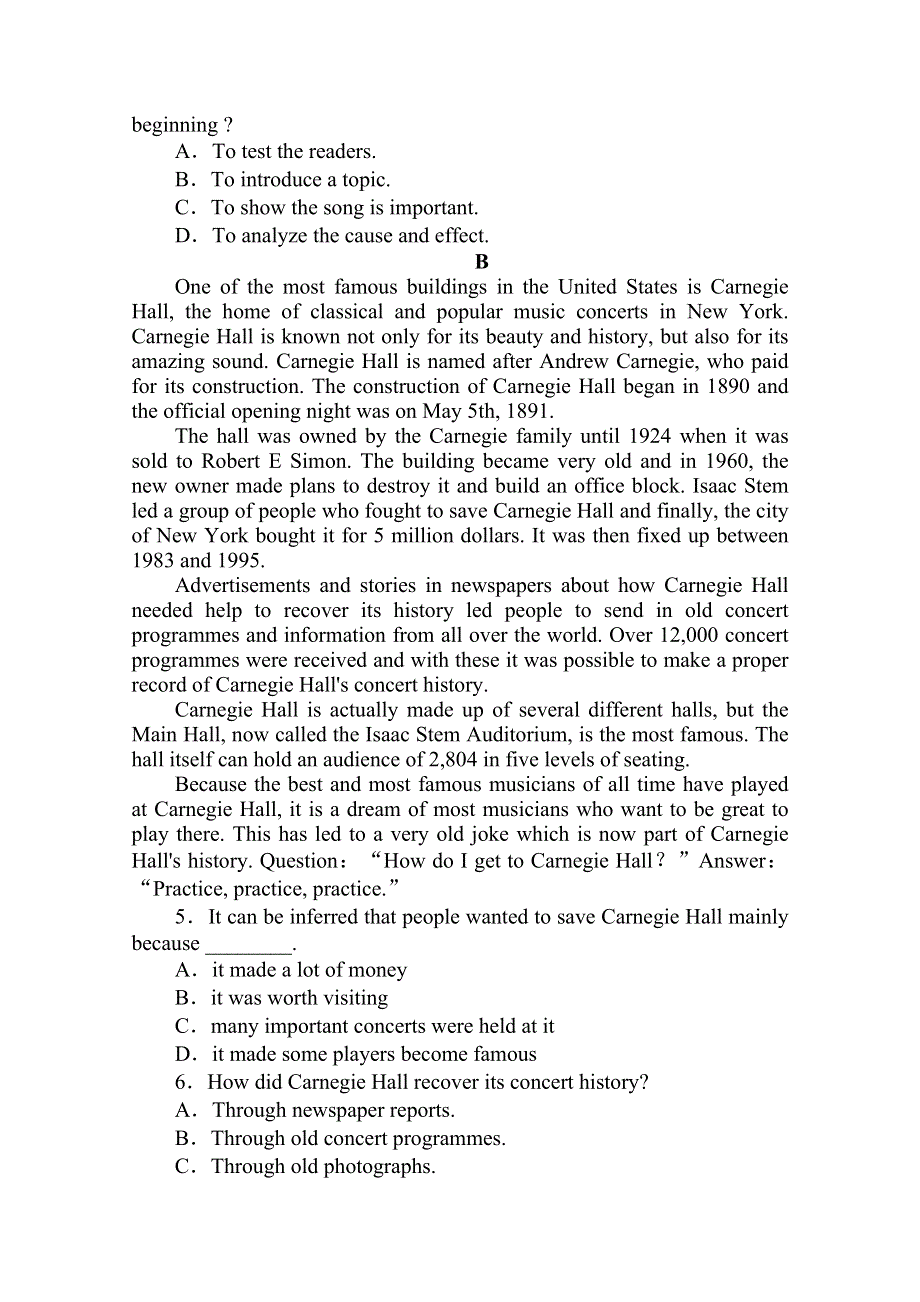 2020-2021学年新教材英语人教版必修第二册作业与检测：5-1 LISTENING AND SPEAKING WORD版含解析.doc_第3页