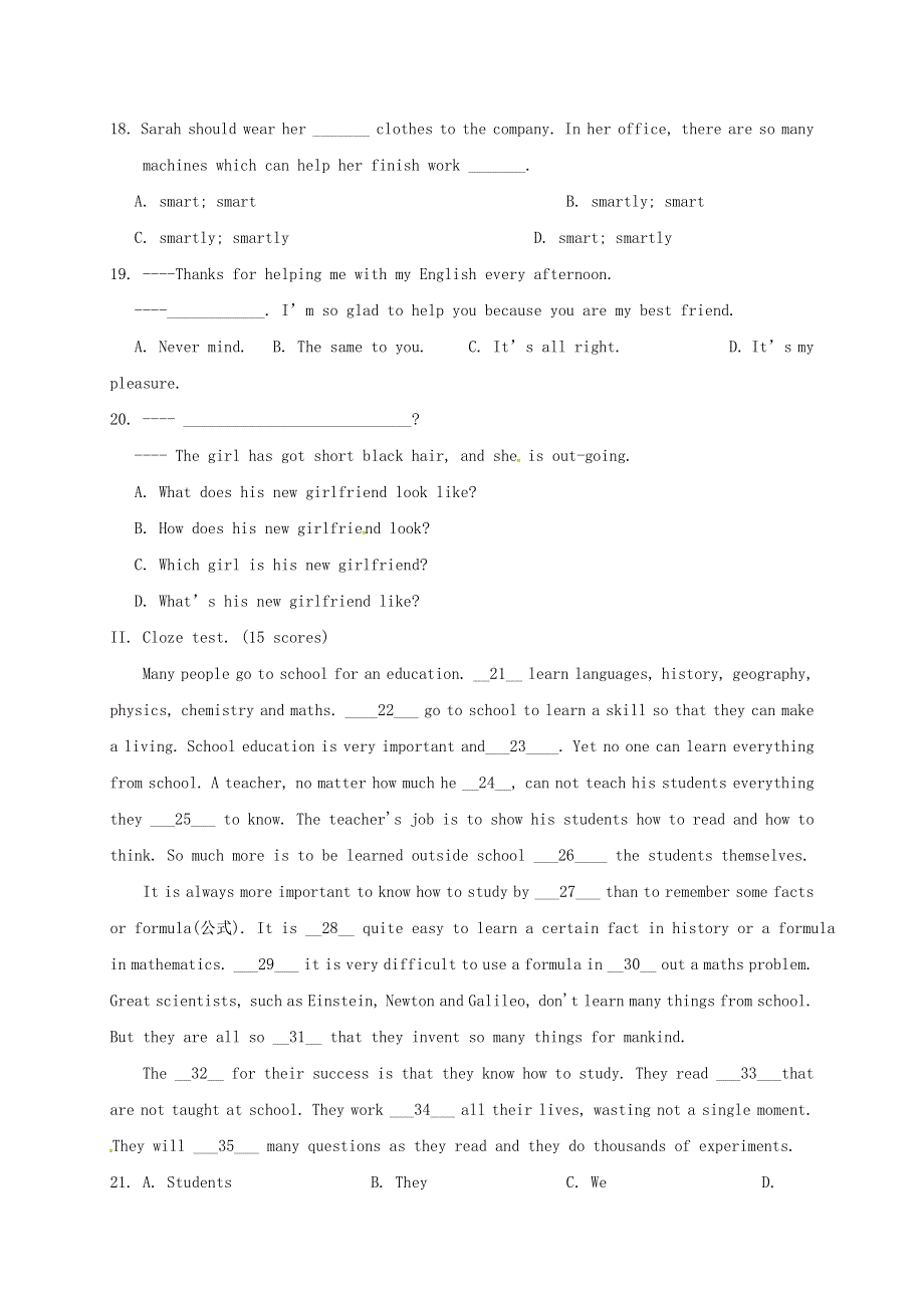 四川省成都市2017_2018学年八年级英语上学期期末试题人教新目标版20180813126.doc_第3页