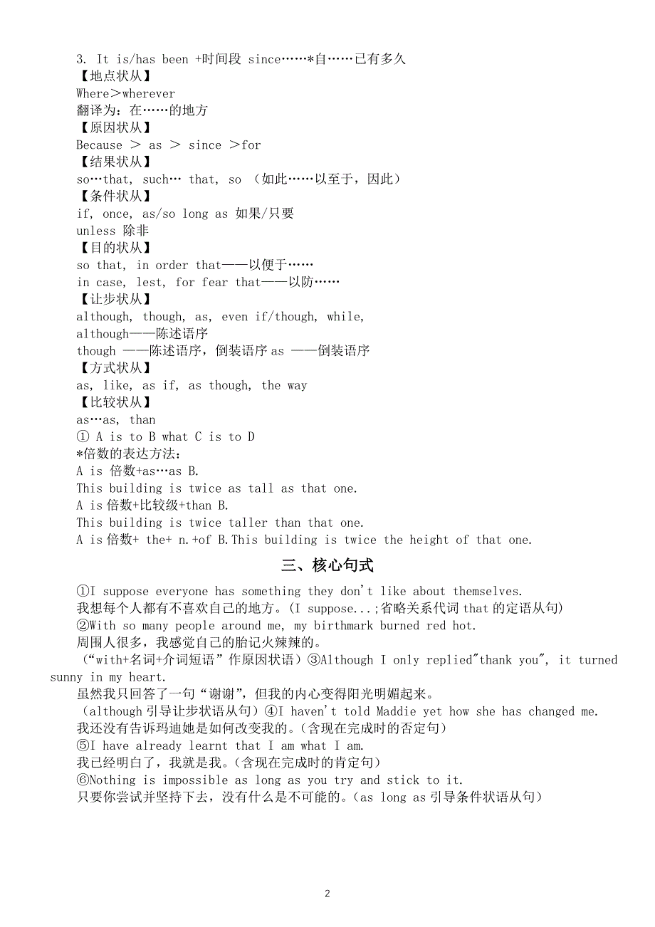 初中英语新外研版八年级上册Unit1 This is me 从句基础知识讲解（2025秋）.doc_第2页