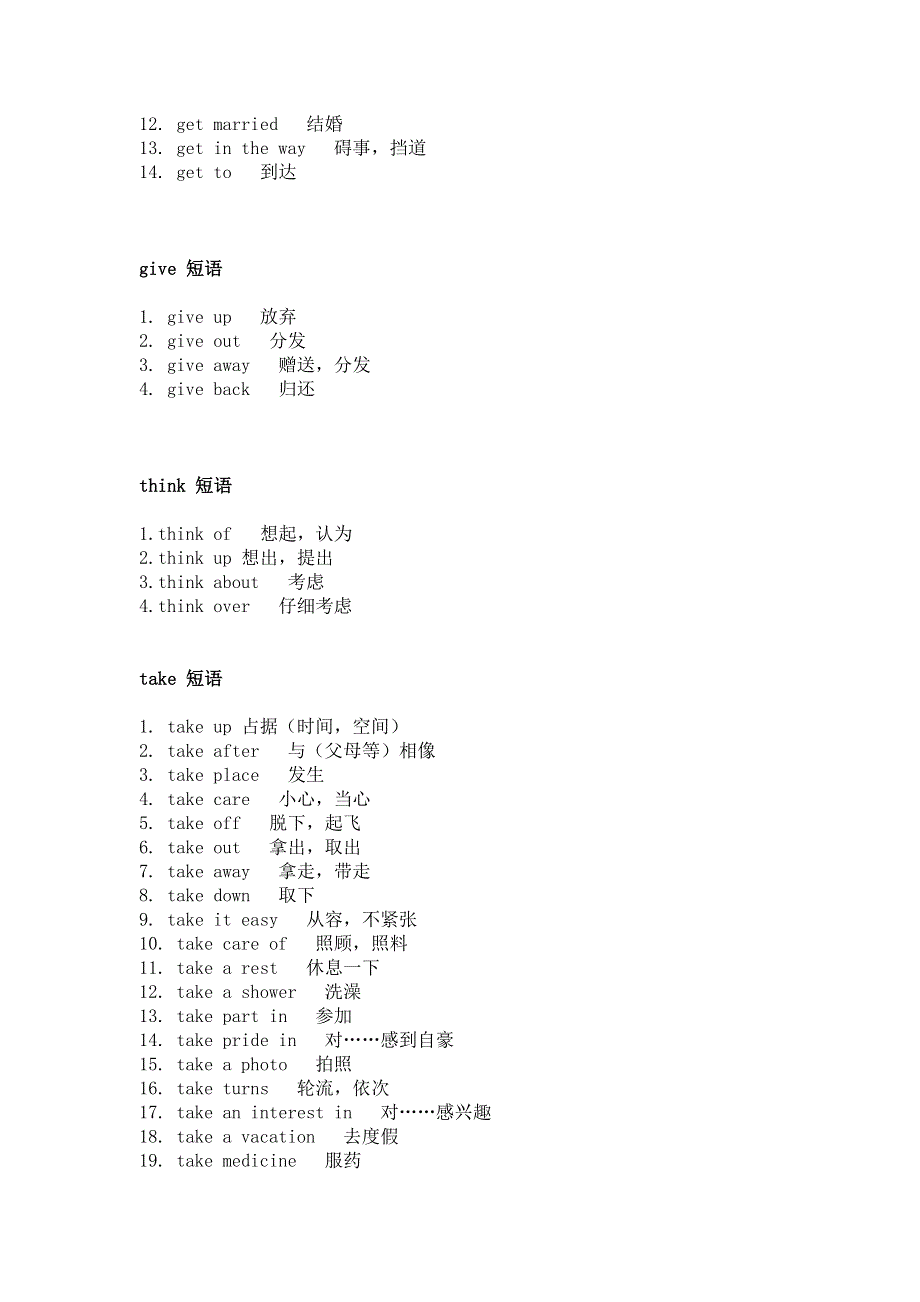 初中英语重点英语短语分类.docx_第2页